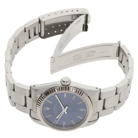 Rolex 67514 Oyster Perpetual Watch in Stainless Steel/SS/18K White Gold for Boys - Picture 10 of 16